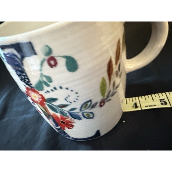 Anthropologie Starla Halfmann Initial “L” Monogram Mug –13 oz Ceramic Coffee Cup - Picture 9 of 10